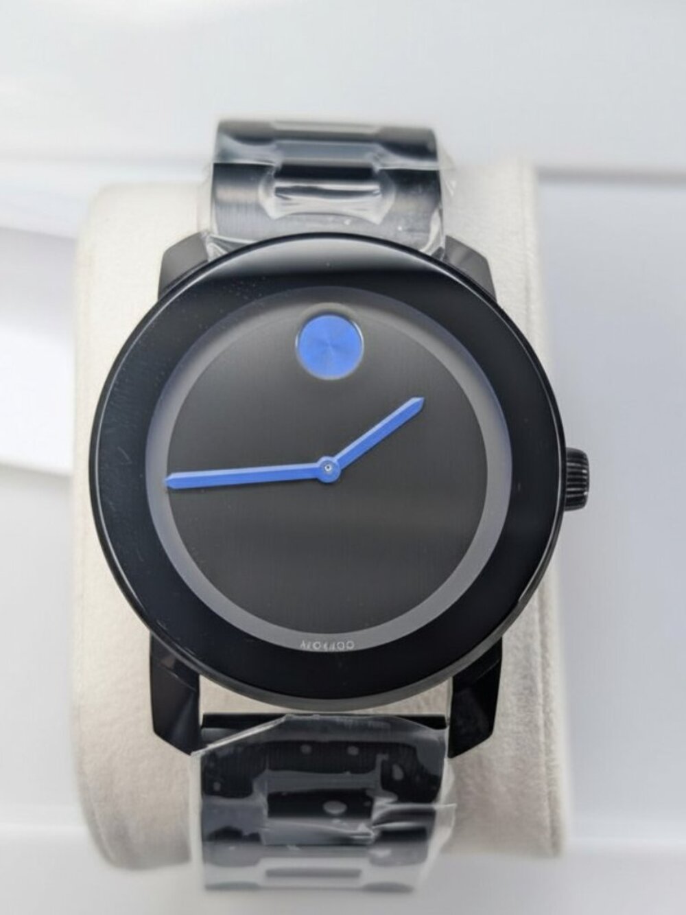 MOVADO BLACK MEN'S WATCH-OPEN BOX
